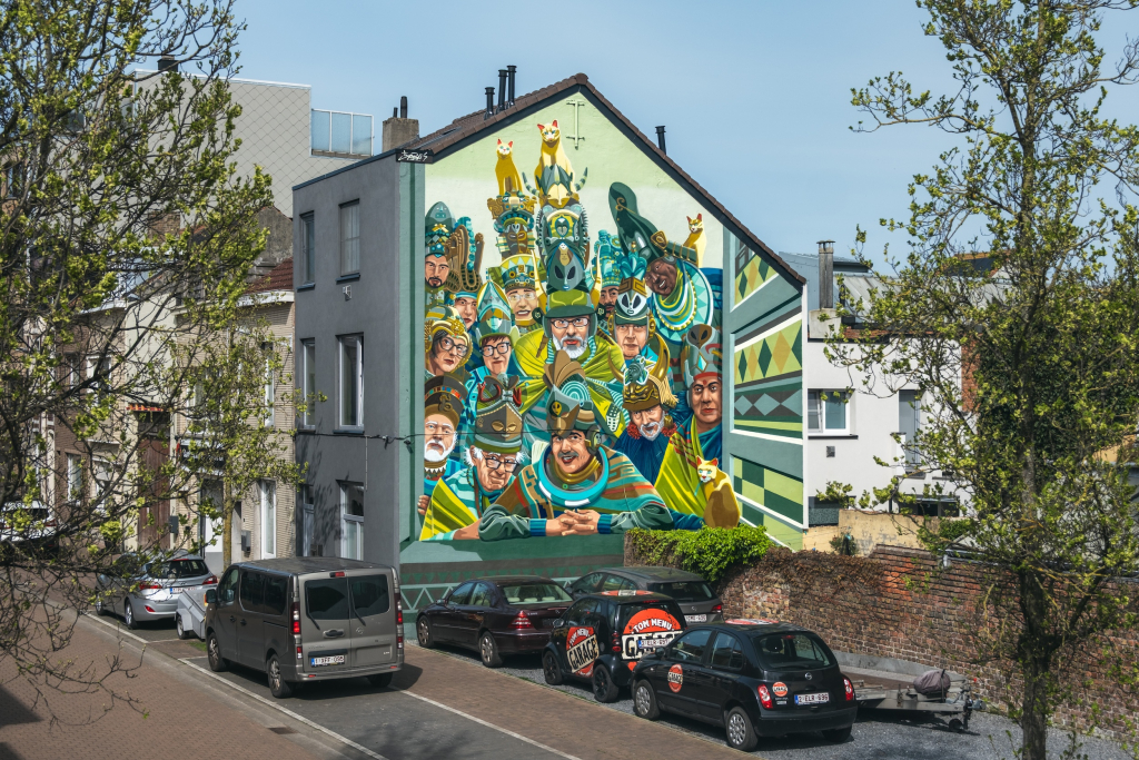 The Crystal Ship 10th Anniversary mural by Jaba
