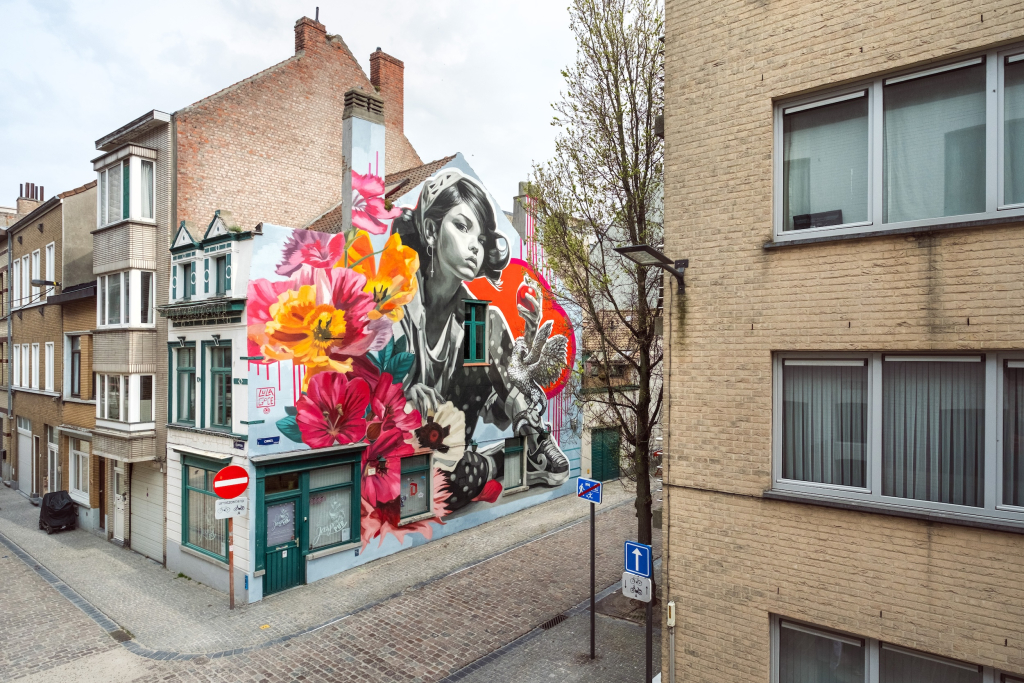 The Crystal Ship 10th Anniversary mural by Lula Goce