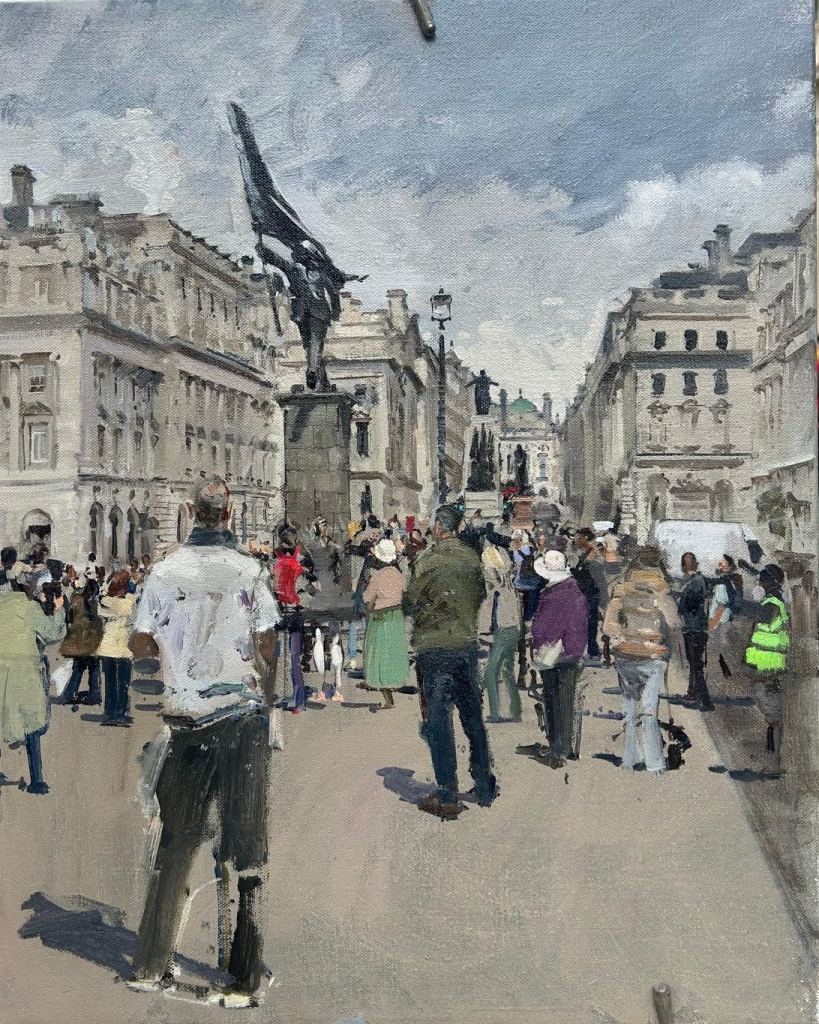Timed charity print by Pete the Street shared by Banksy