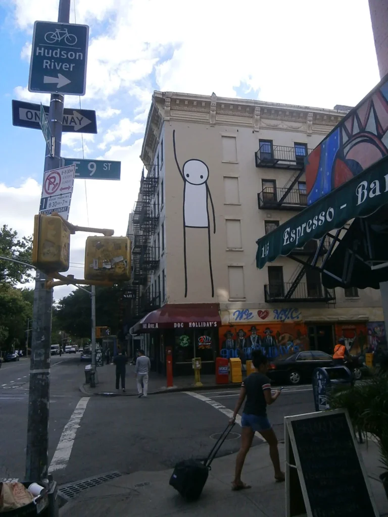 STIK Liberty mural 2013 Avenue A street view