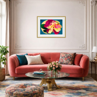 Sophie Mess - Nebula Rose 24ct Gold leaf Edition (Framed)