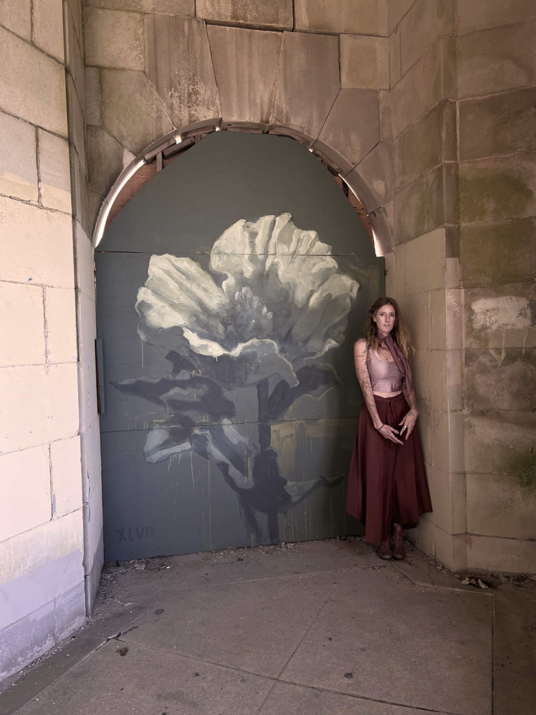 Faith47 Running Through the Unnamed mural on an abandoned steam plant in New Jersey, USA, 2025