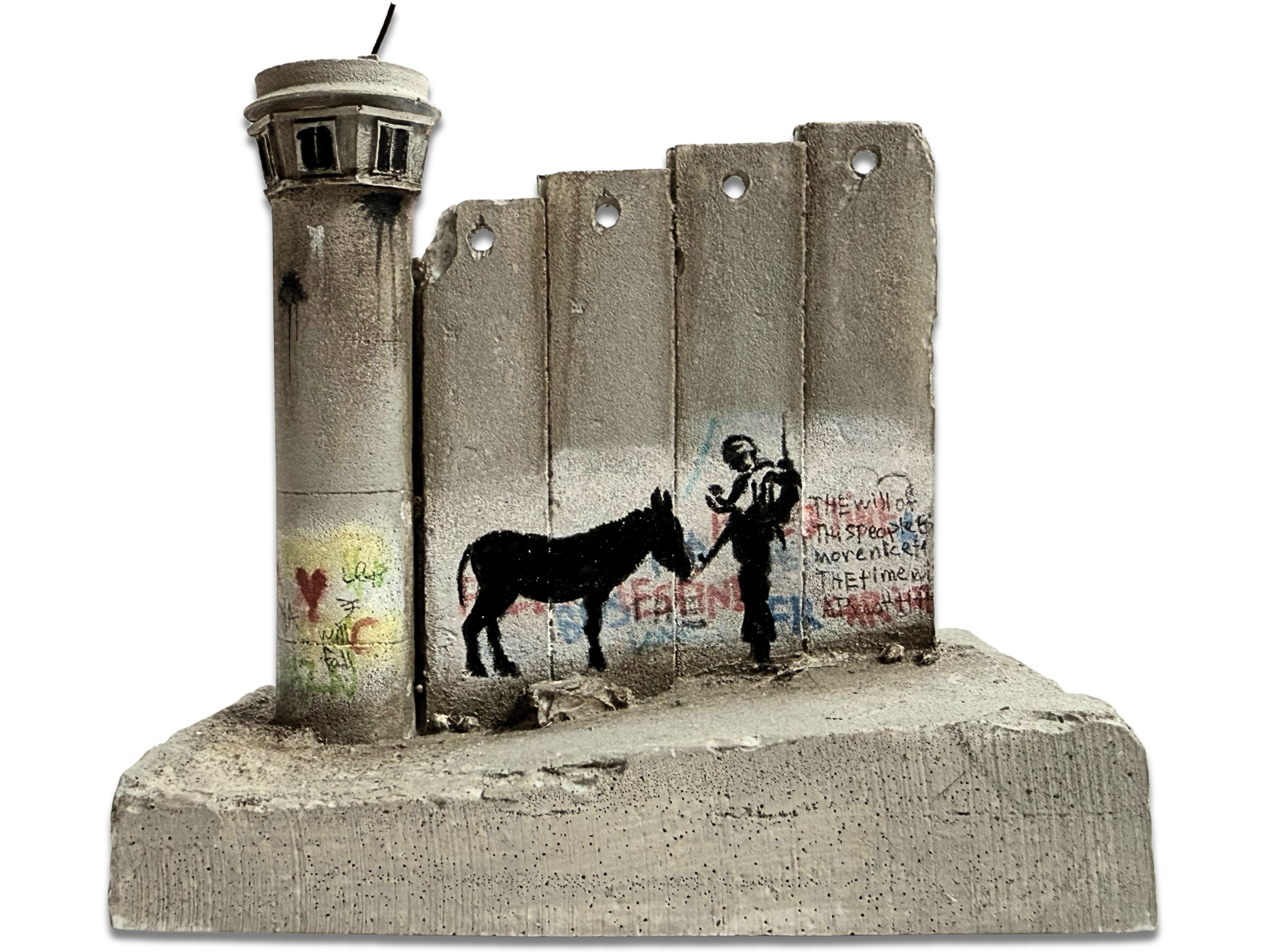 Banksy Walled Off Hotel Donkey Documents Watchtower Sculpture (2019-2020)